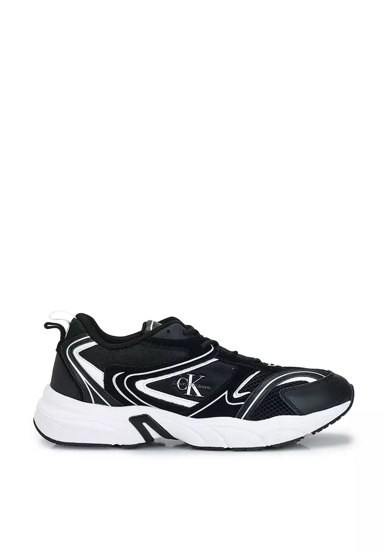 Calvin klein black hot sale tennis shoes