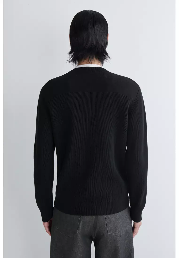 COTTON CREW-NECK JUMPER
