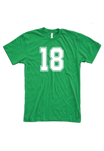 MRL Prints green Number Shirt 18 T-Shirt Customized Jersey 3460EAAB10E219GS_1