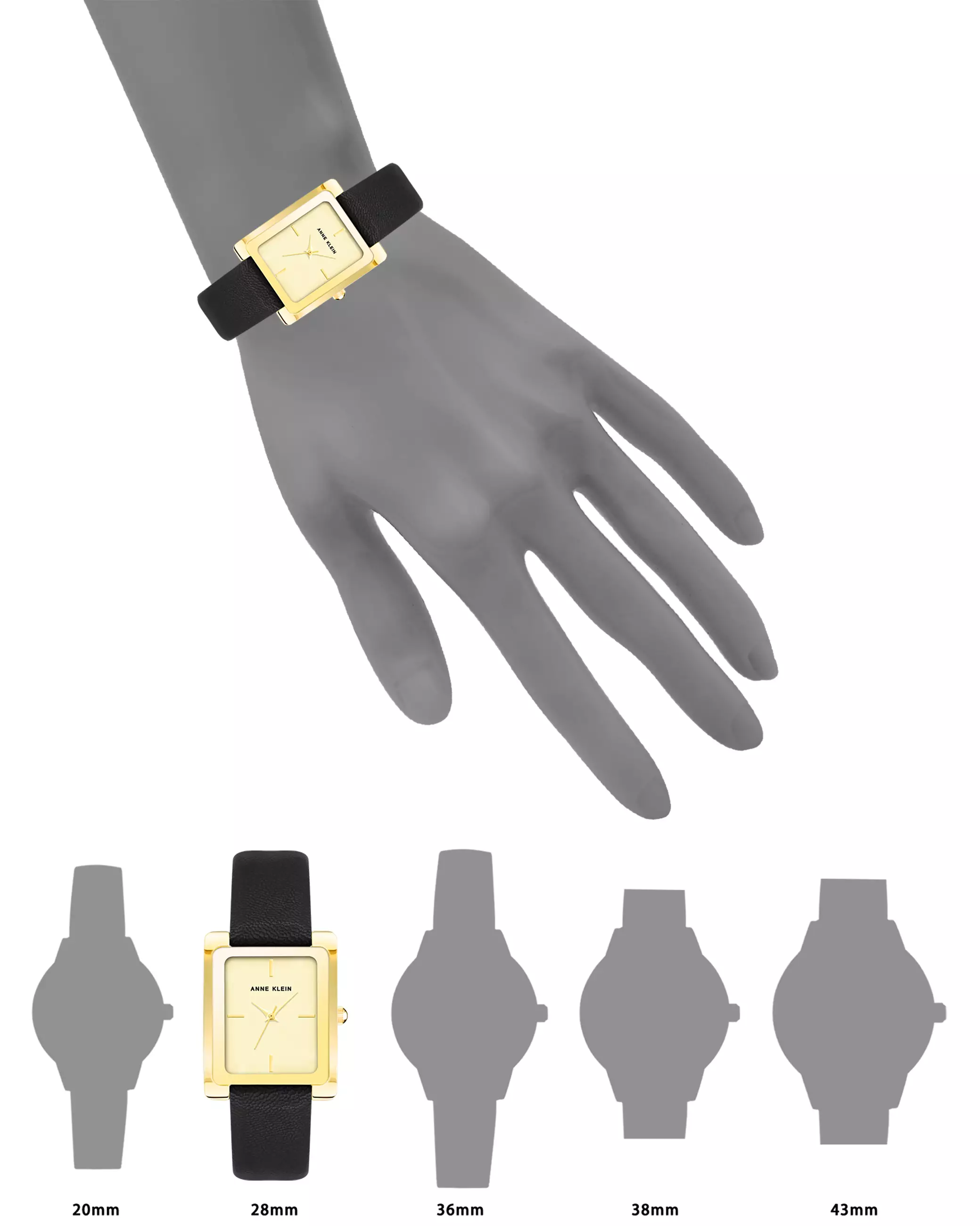 ANNE KLEIN Jam Tangan Wanita Analog AK-2706CHBK