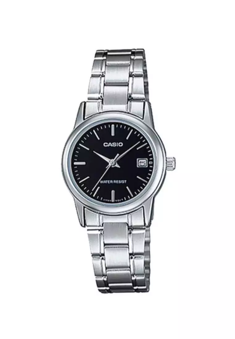 Casio Women s Analog LTP V002D 1A Stainless Steel Band Casual Watch