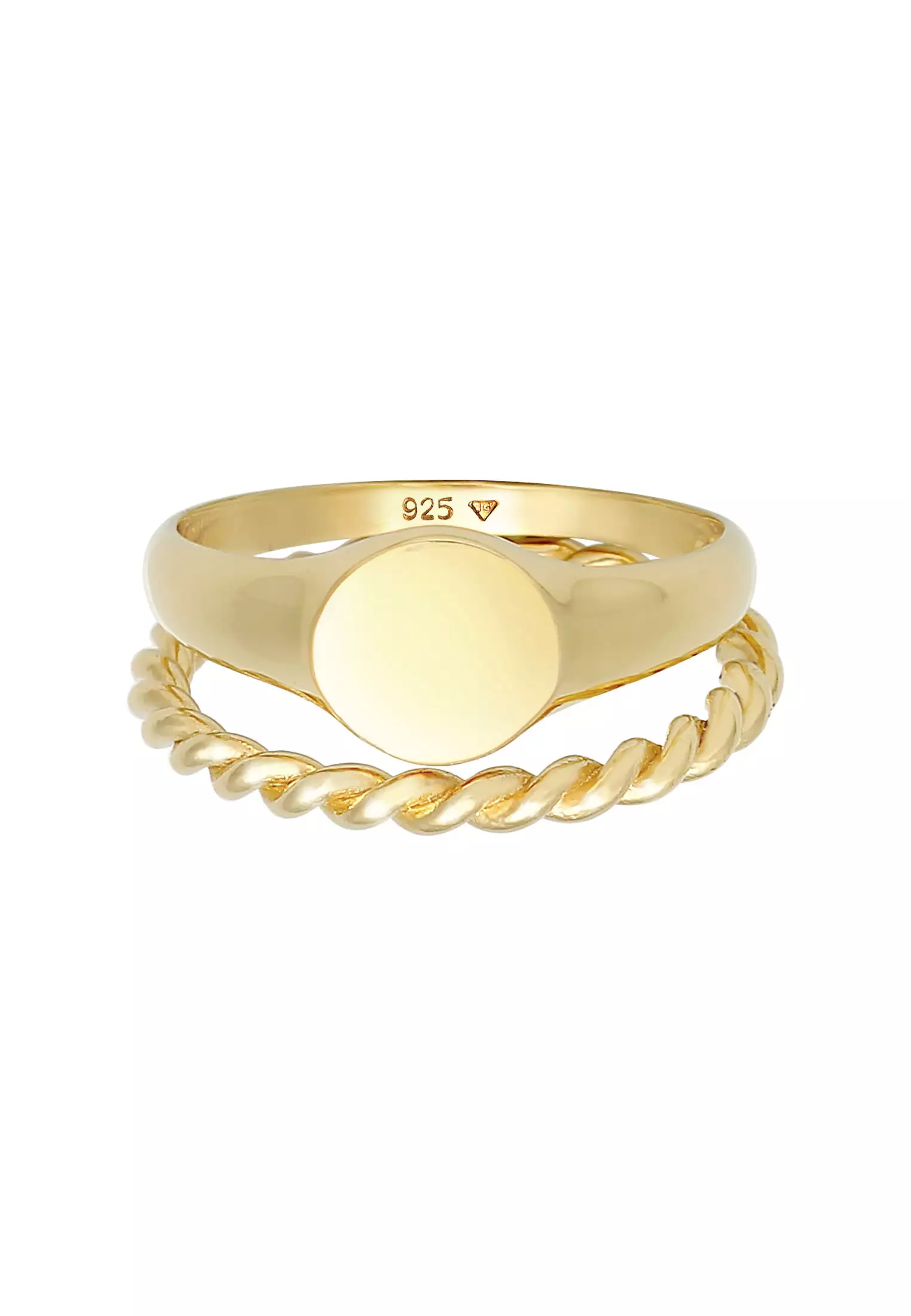 Gold plated signet ring on sale womens