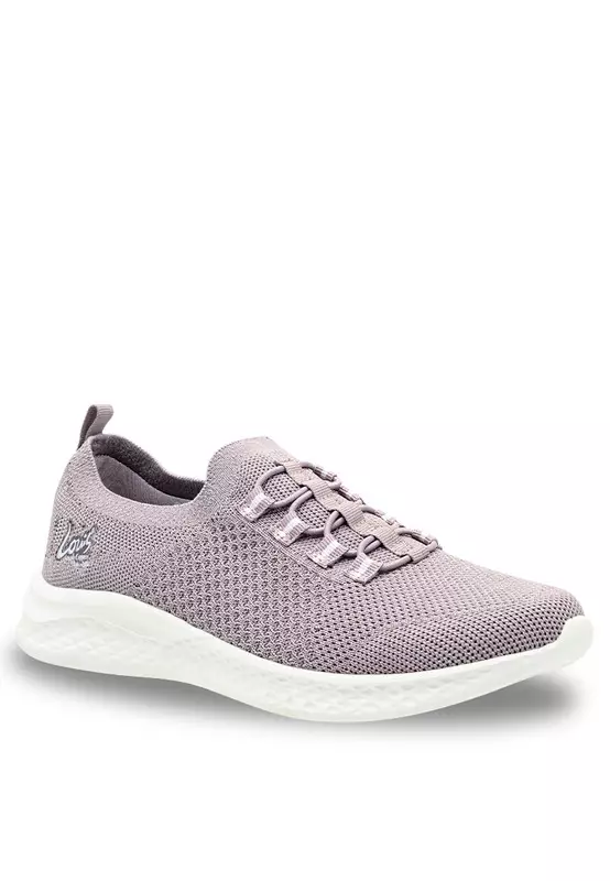 Solid Tone Textured Sport & Street Sneakers