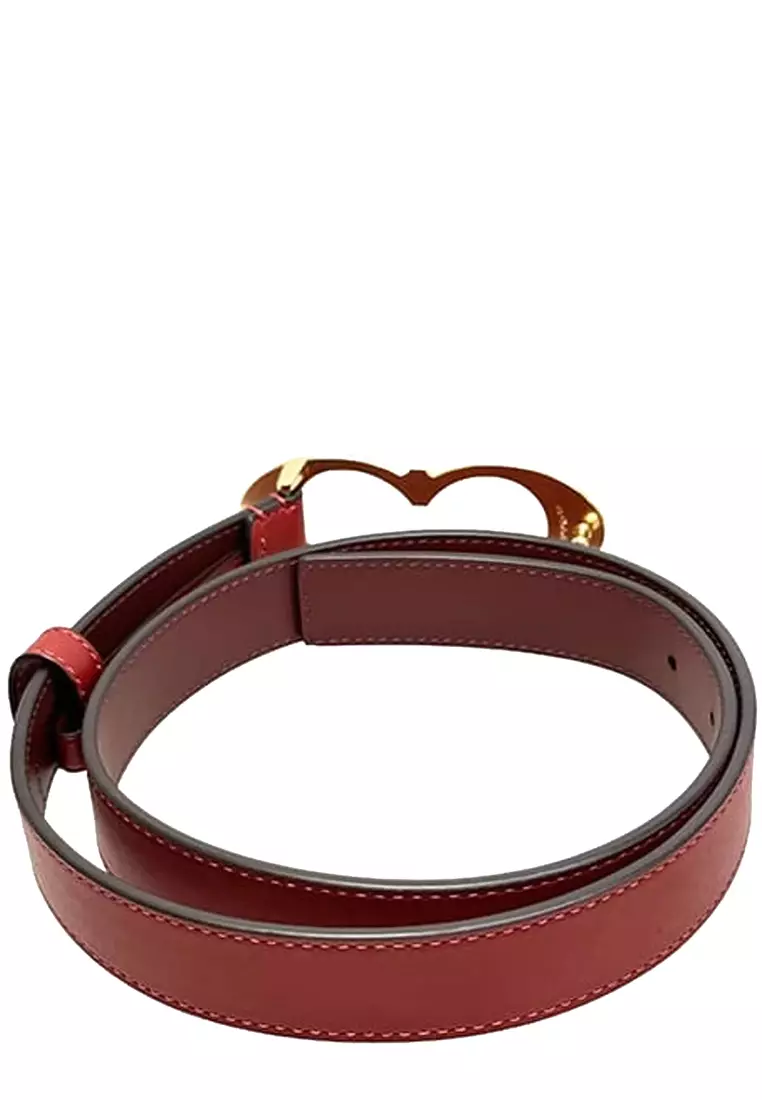Signature Buckle Belt, 25 Mm in 1941 Red/ Gold C1725 (L)