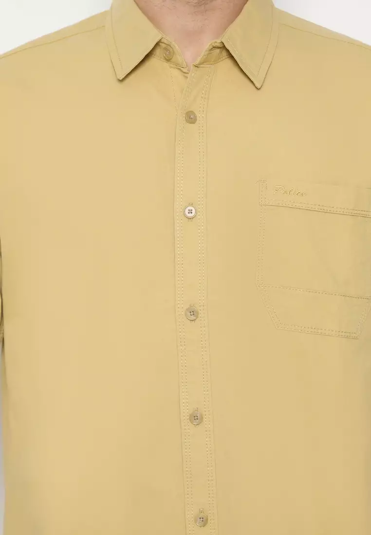 POLICE Kemeja Polos Cotton Regular Fit Pria