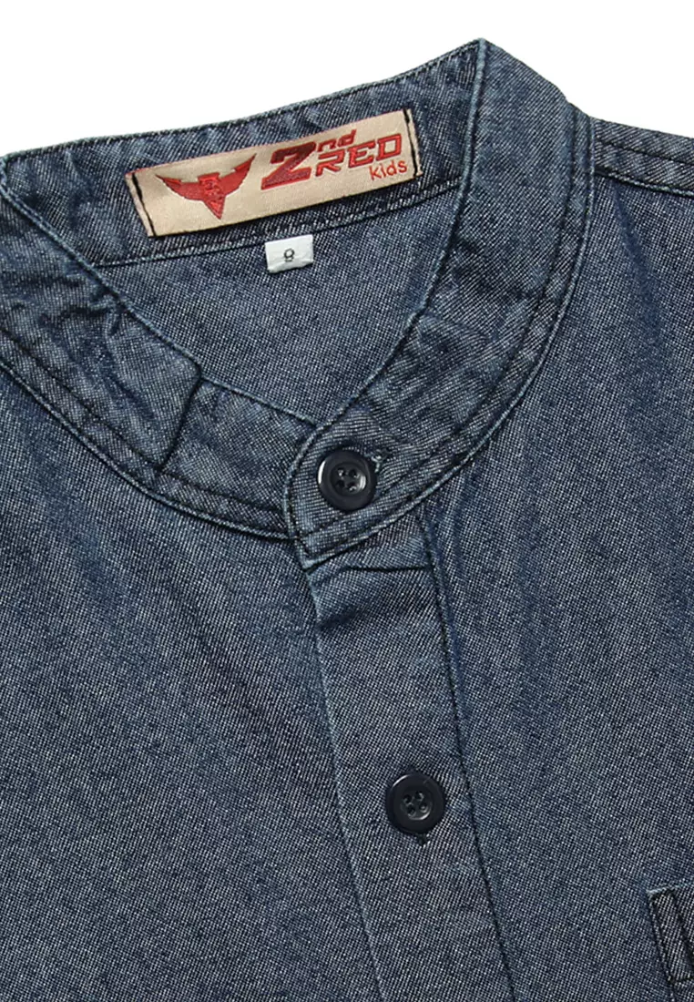 Kemeja Anak Perempuan Lengan Pendek Chambray - GRATE