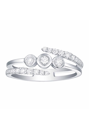 Buy Smiling Rocks 10k White Gold 0 35ct Lab Grown Diamond Bubbly Ring 2020 Online Zalora Singapore