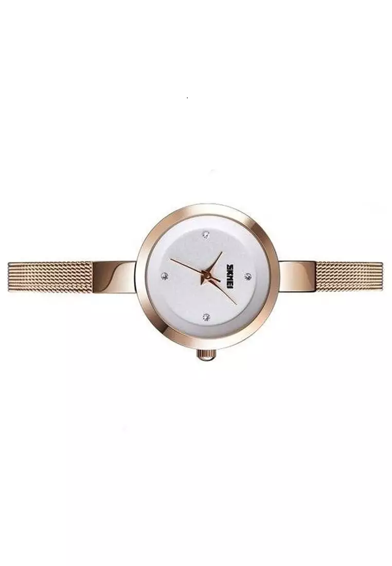 Jam Tangan Kasual Analog Wanita Waterproof 30m Strap Tali Material Stainless Steel LF67 ORIGINAL