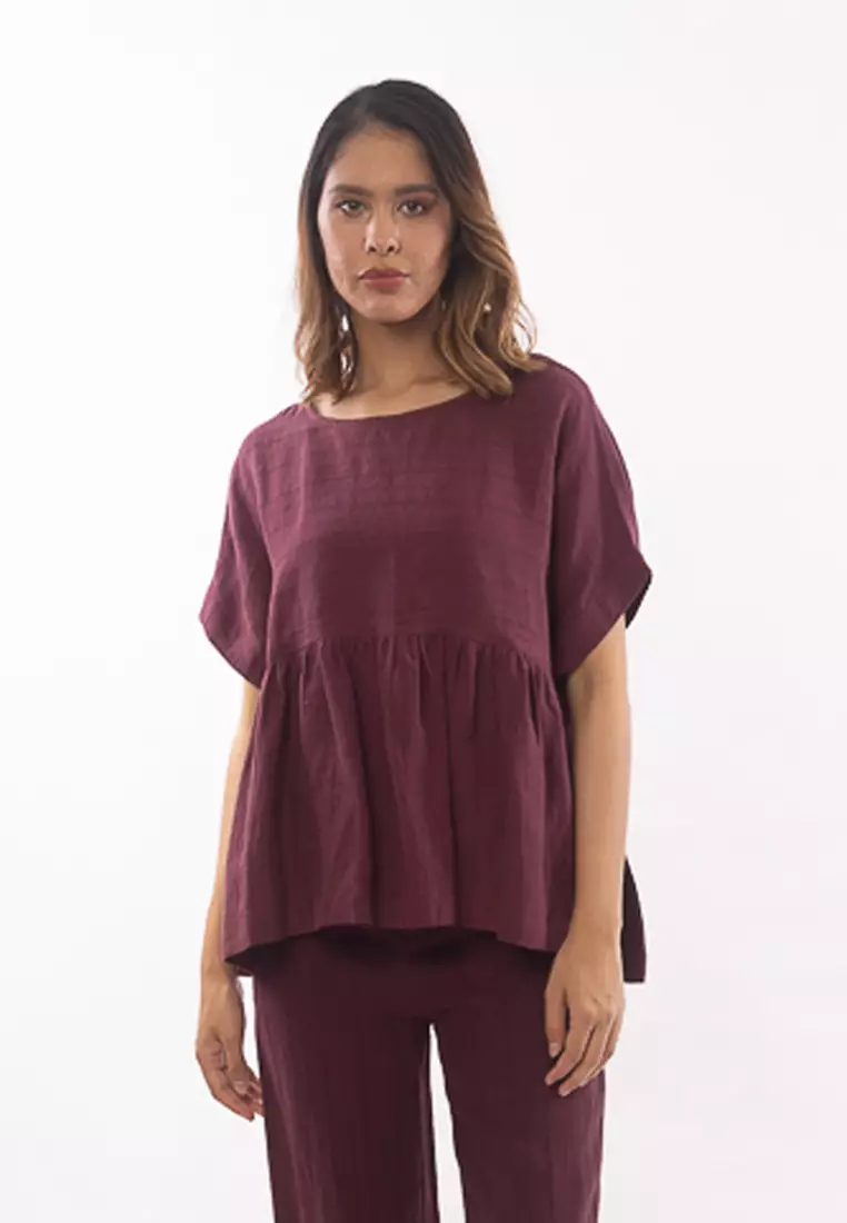 East India Company - Meta Kimono Linen Blouse