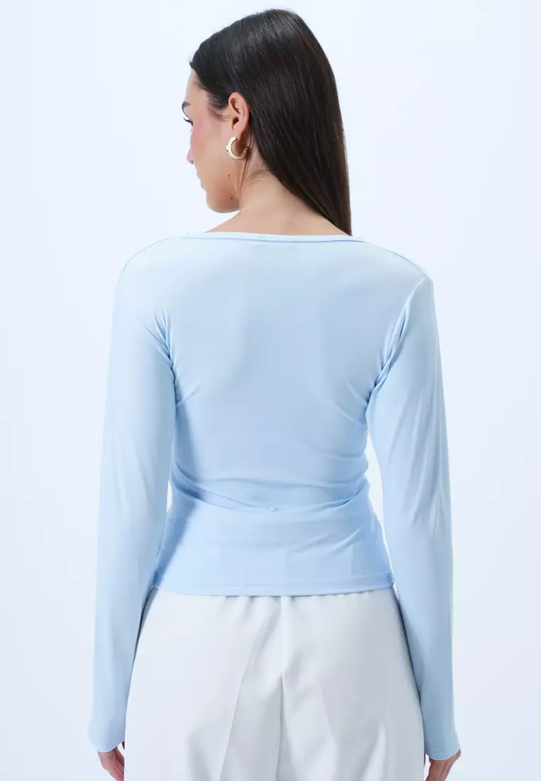 Off Shoulder Twist Blouse