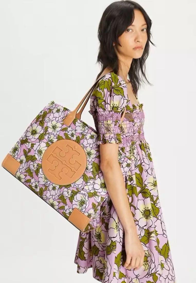 Ella canvas hotsell floral tote bag