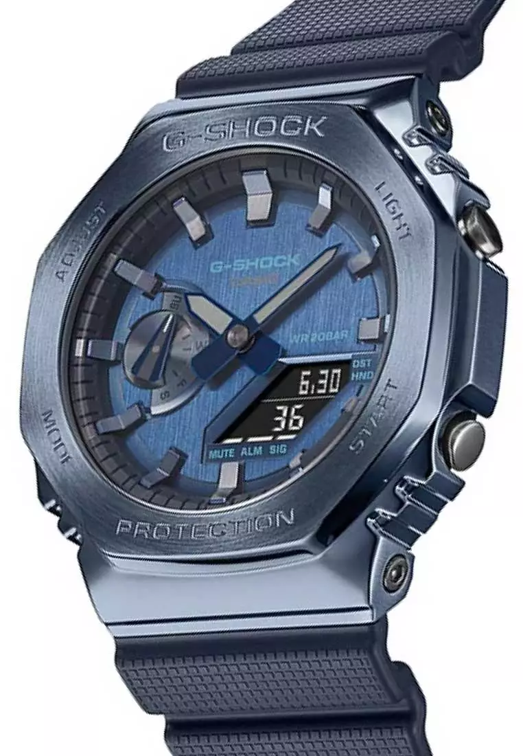 Casio G-SHOCK Jam Tangan Pria - Blue - Resin - GM-2100N-2ADR
