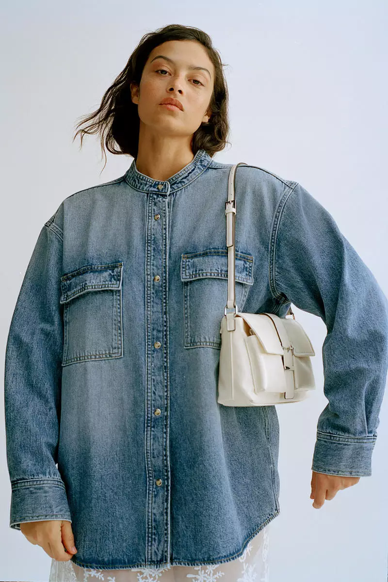 Buy H&M Washed denim shirt 2025 Online ZALORA Philippines