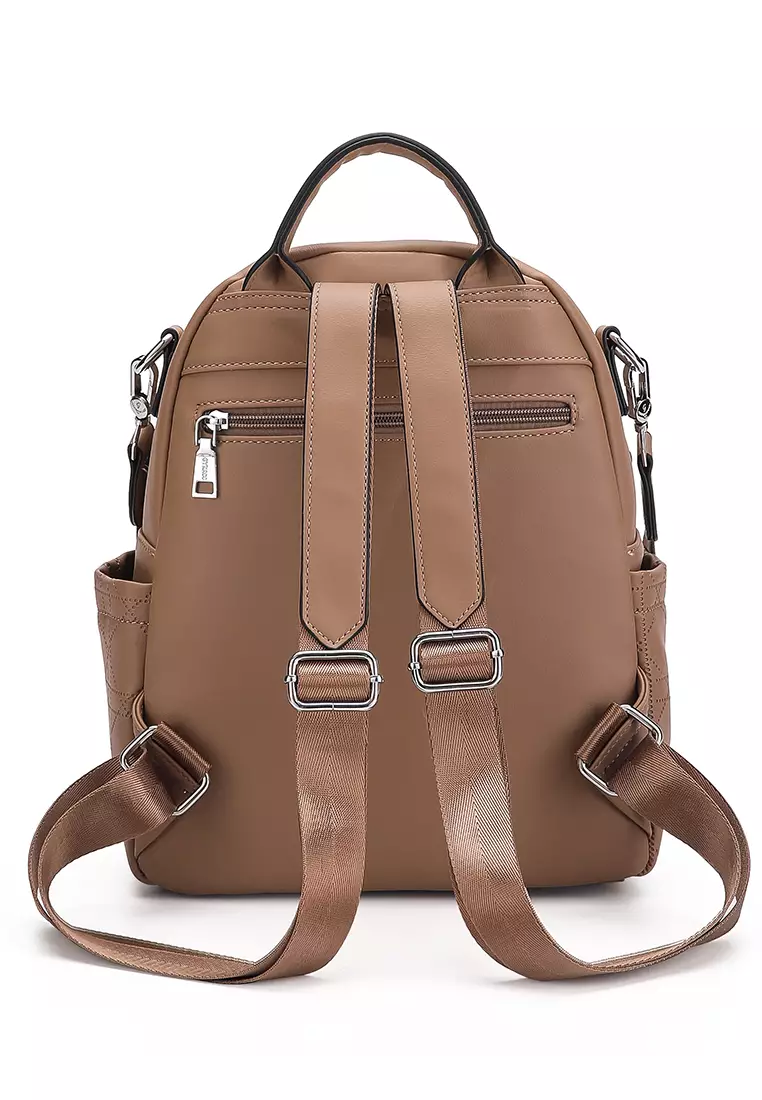 GYKACO SORAN Khaki - Tas Ransel Wanita - Fashion Backpack (IMPORT)