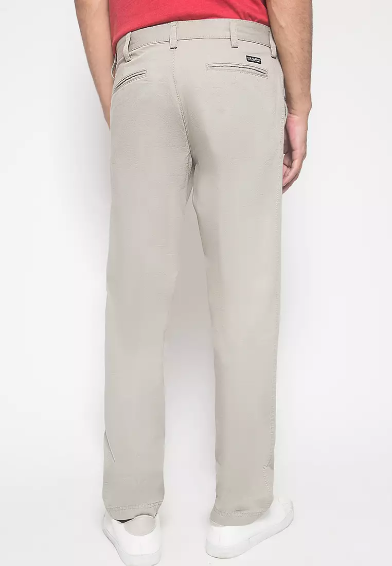 LGS - Celana Panjang - Casual Pria - Motif Polos - Khaki - Regular Fit - CCT.500.027.001.C
