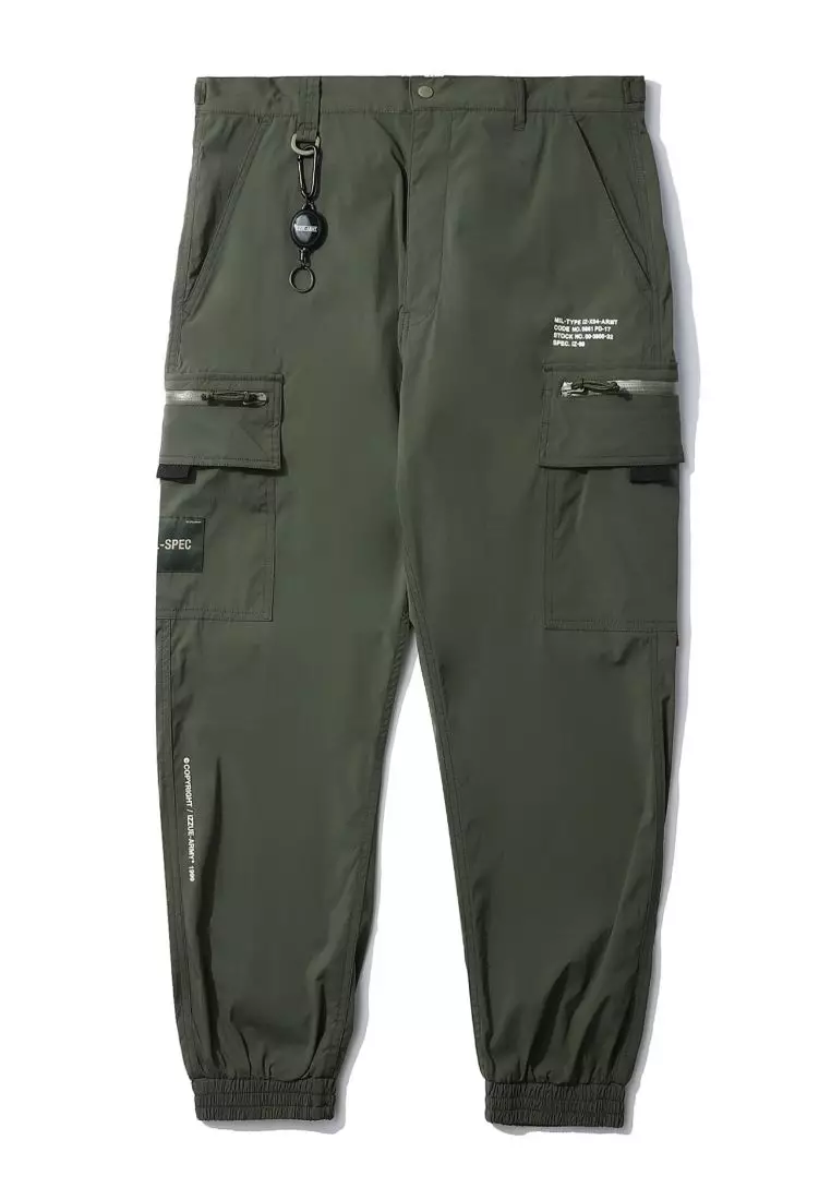 izzue elasticated cargo shorts - Green