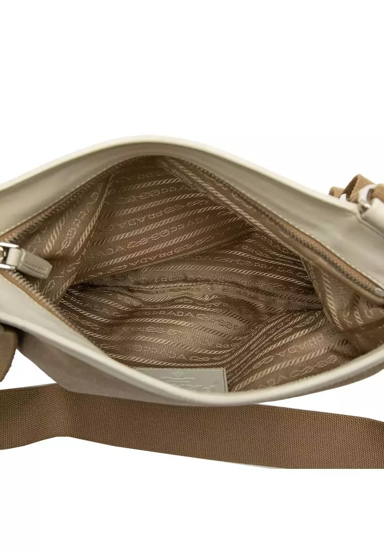 Pre-Loved Prada Canvas Canapa Logo Crossbody