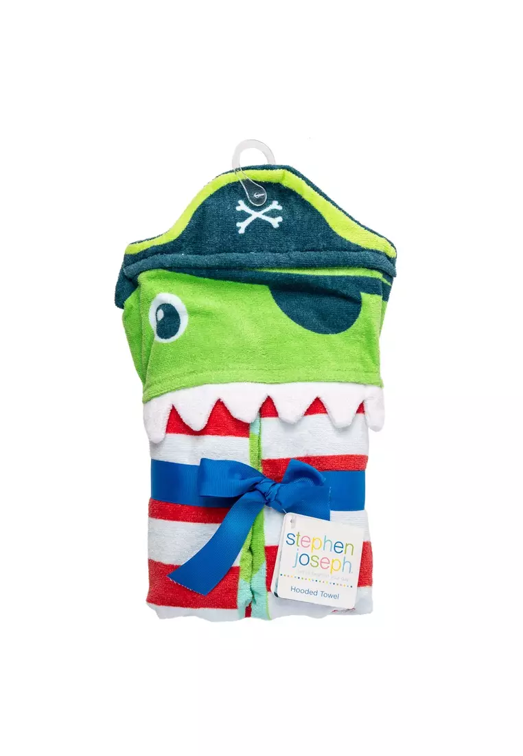 Stephen Joseph Hooded Towel Dino Pirate