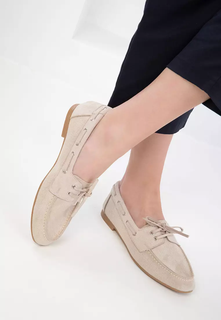 Skin Suede Loafer Women's Shoes 20481