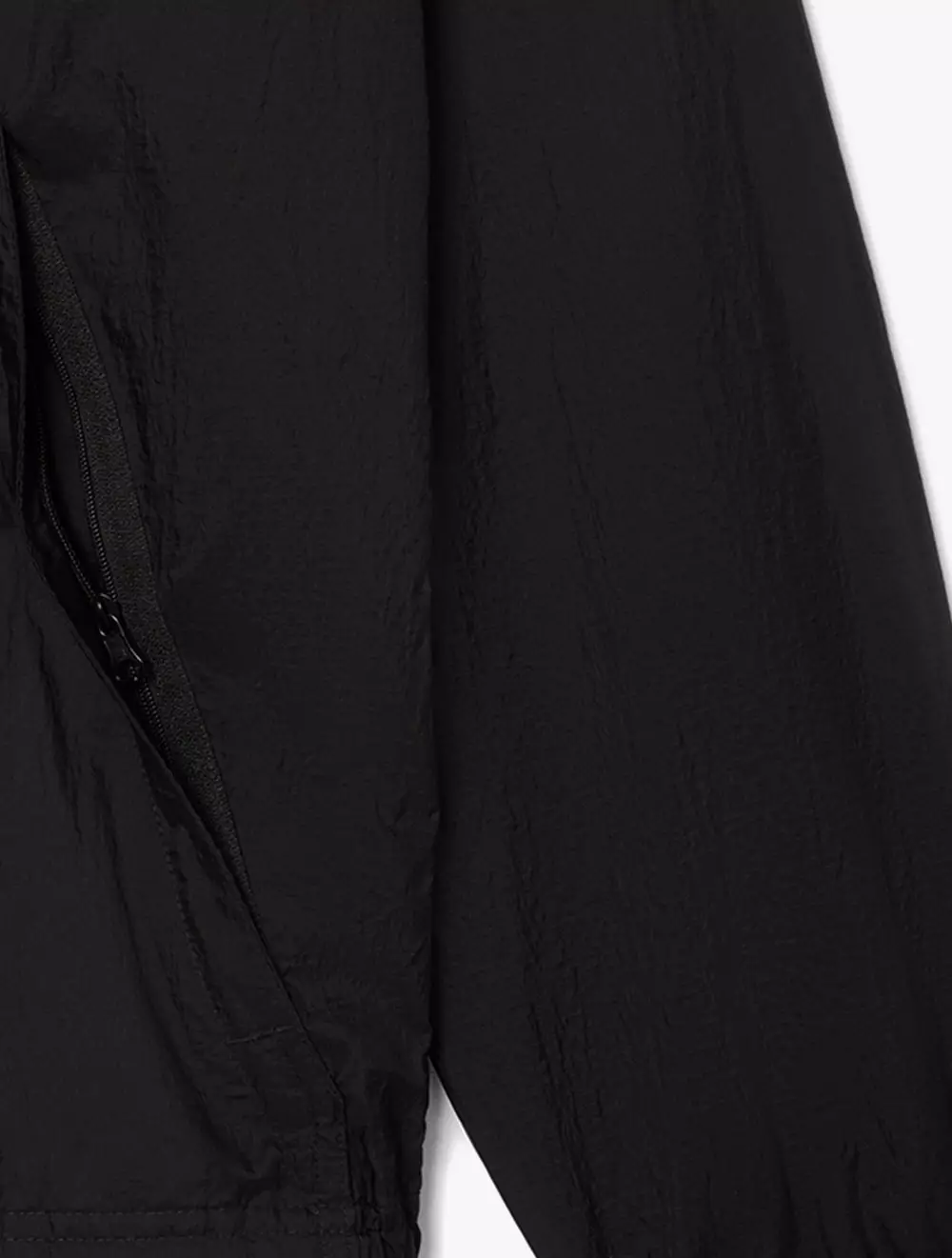 Lightweight Water-Repellent Hooded Jacket - Black