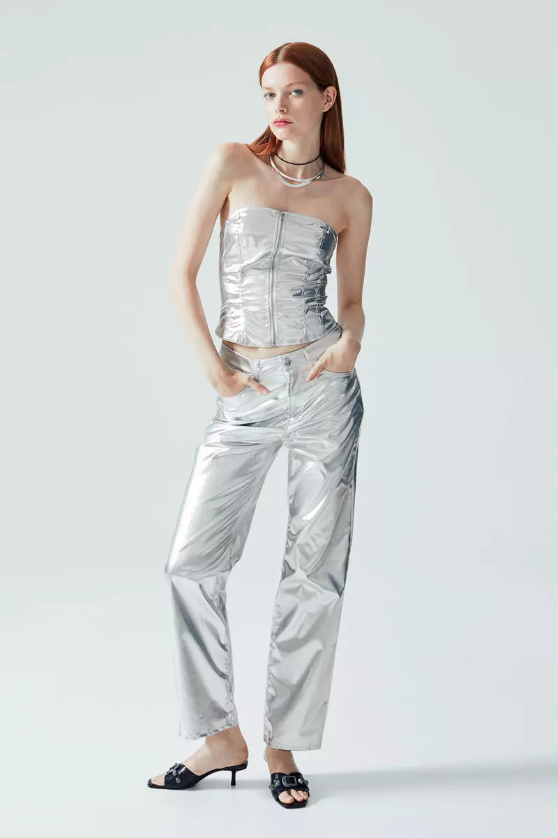Coated corset top