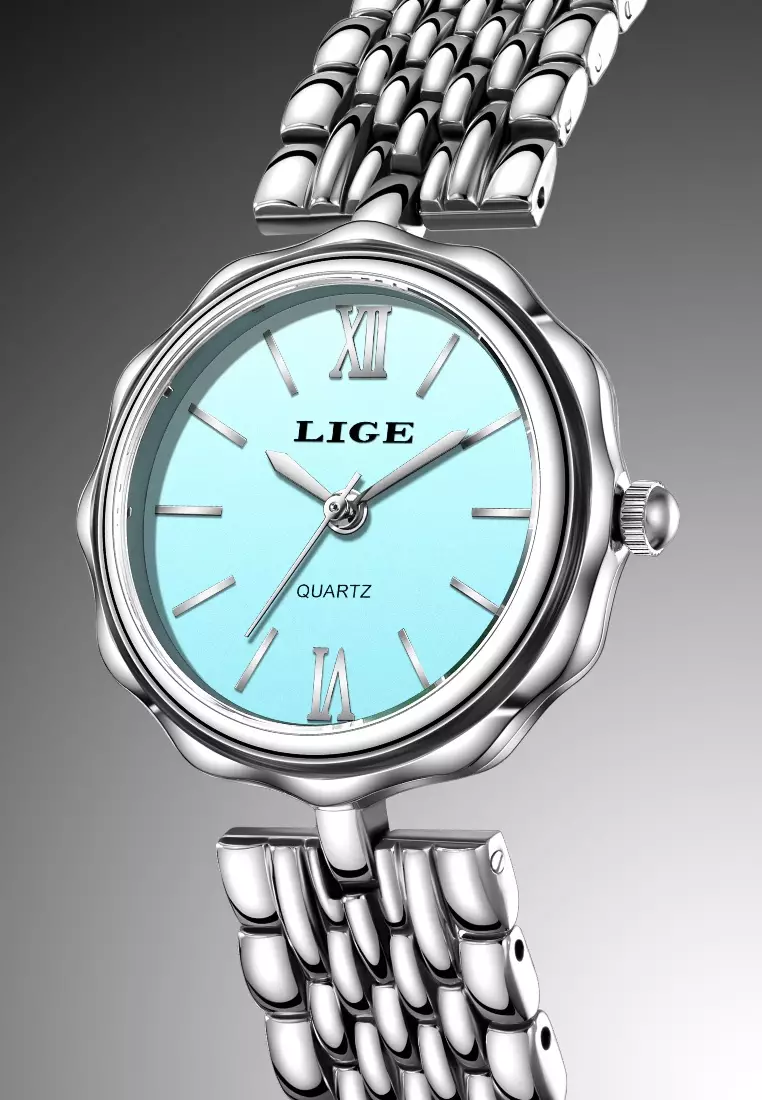 Ladies Stainless Steel Quartz Watch, Stainless Steel Bracelet