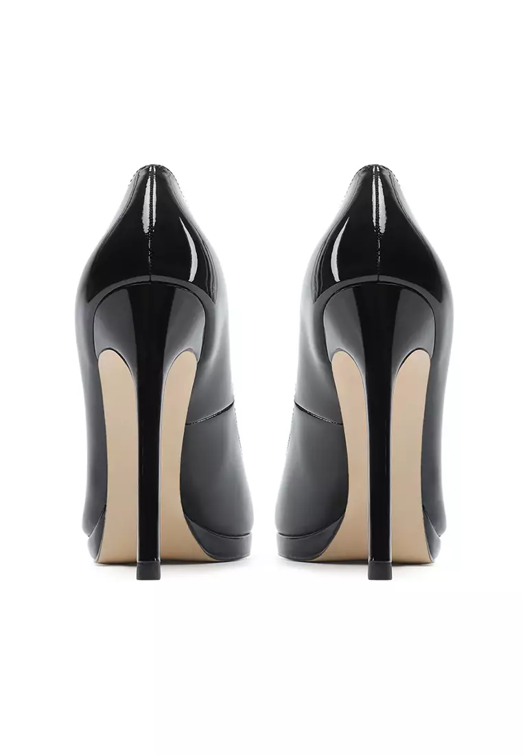 12CM Patent Leather Pointed High Heel Shoes HZL520