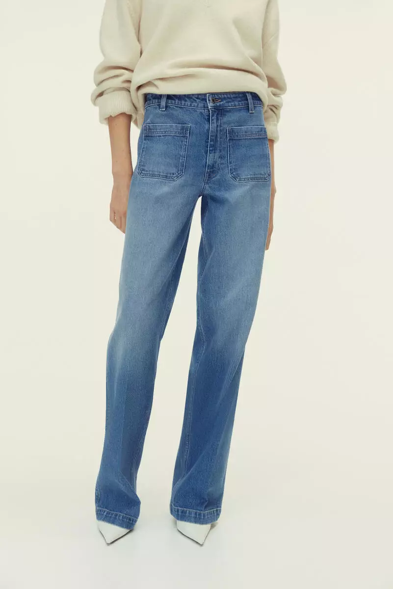Wide High Jeans