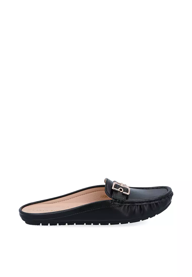 Discount on Carlo Rino  shoes - SKU: Black Lyra Mules