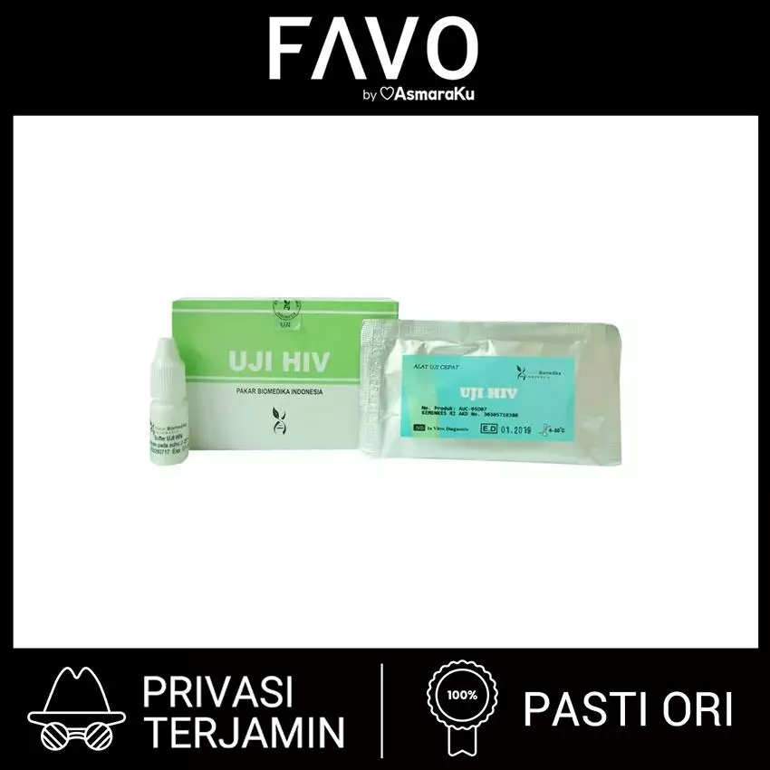 Jual Uji Alat Tes HIV Box 10 Pcs Test Pack HIV Original 2023