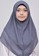 Vervessa black and silver and grey Khimar Layer Instan Hijab Syari Dark Grey B1C21AA9B332C6GS_2