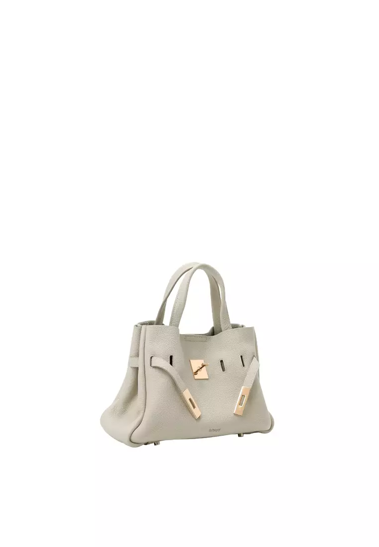 SAOIRSE Belt Soft Structural Shoulder Tote Mini - Cream Beige