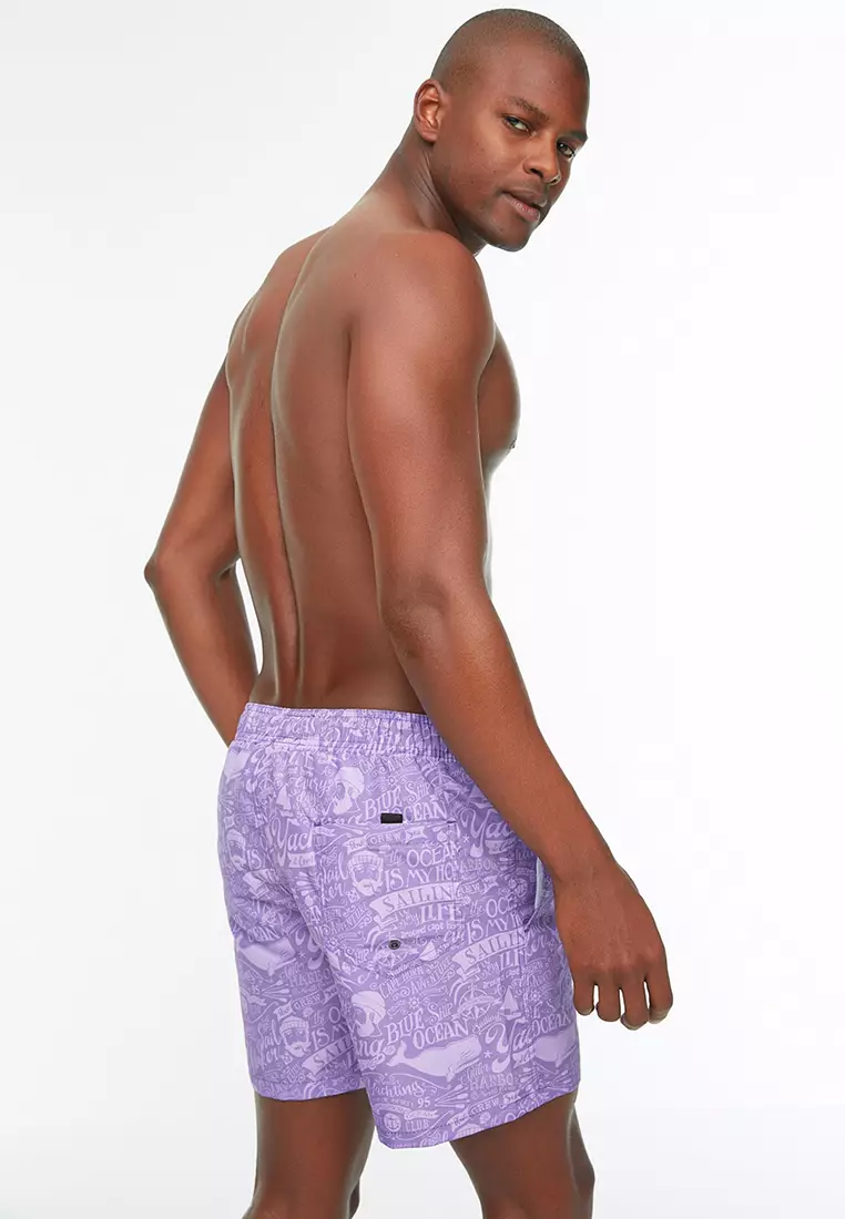 Mens purple cheap swim shorts