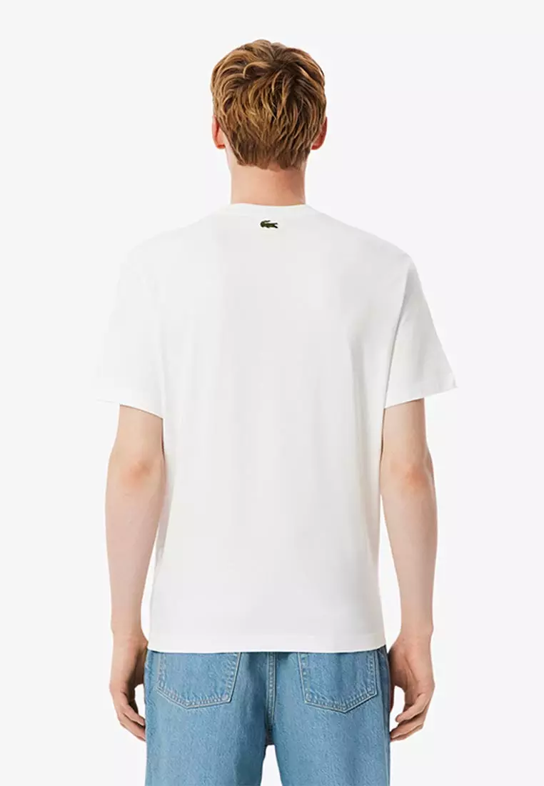 Men's Tennis Court Print Cotton T-shirt