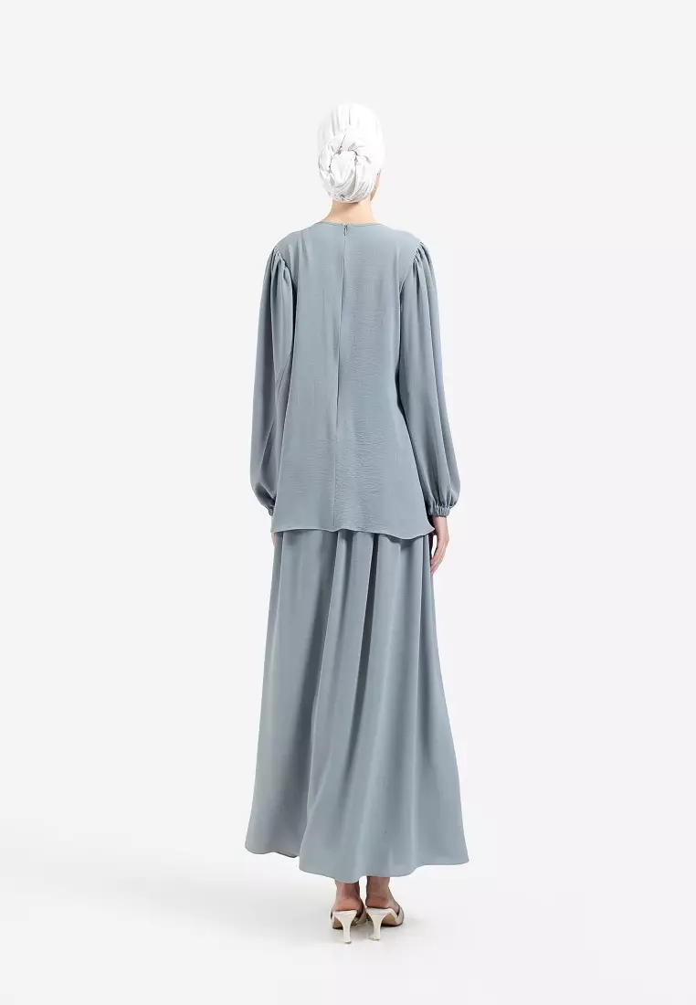 Laela One Set Abaya Light Blue