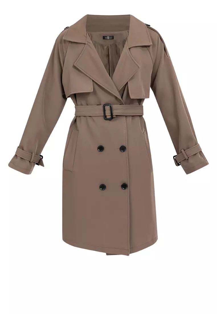 Relaxed Fit Light Trench coat