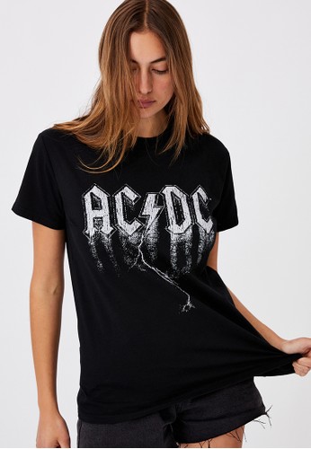 ac dc v neck t shirt