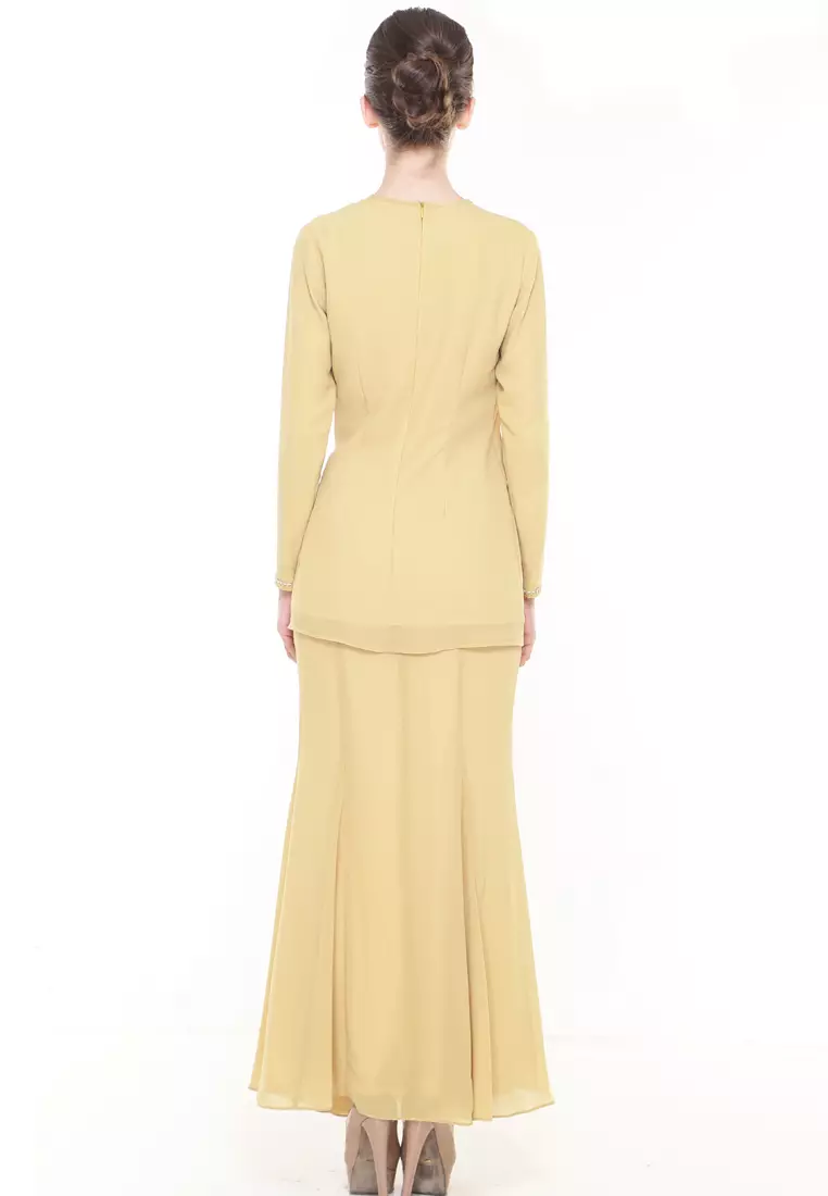 Pionery Kurung Modern in Mustard Yellow