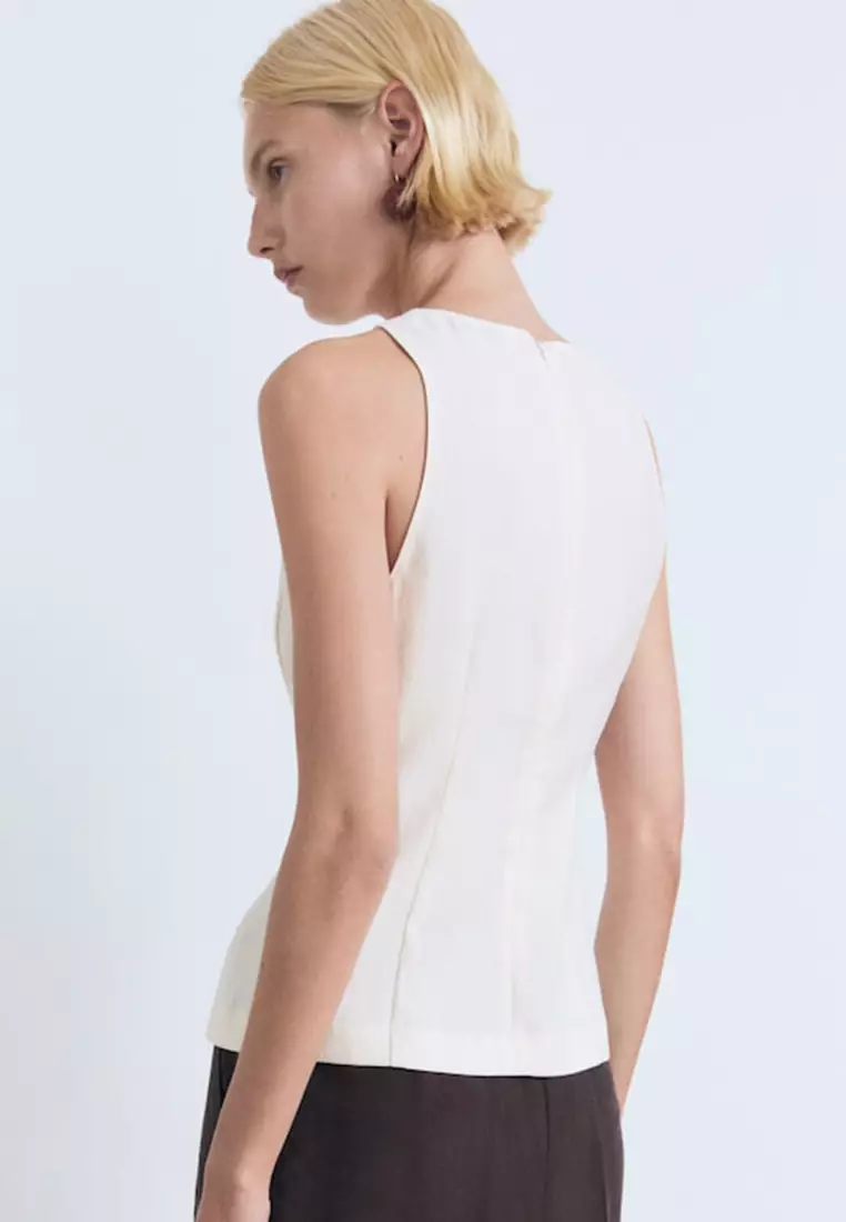 Halter-Neck Flared Top