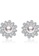 A.Excellence silver Premium Japan Akoya Sea Pearl  6.75-7.5mm Flower Earrings 51306AC5024D18GS_1