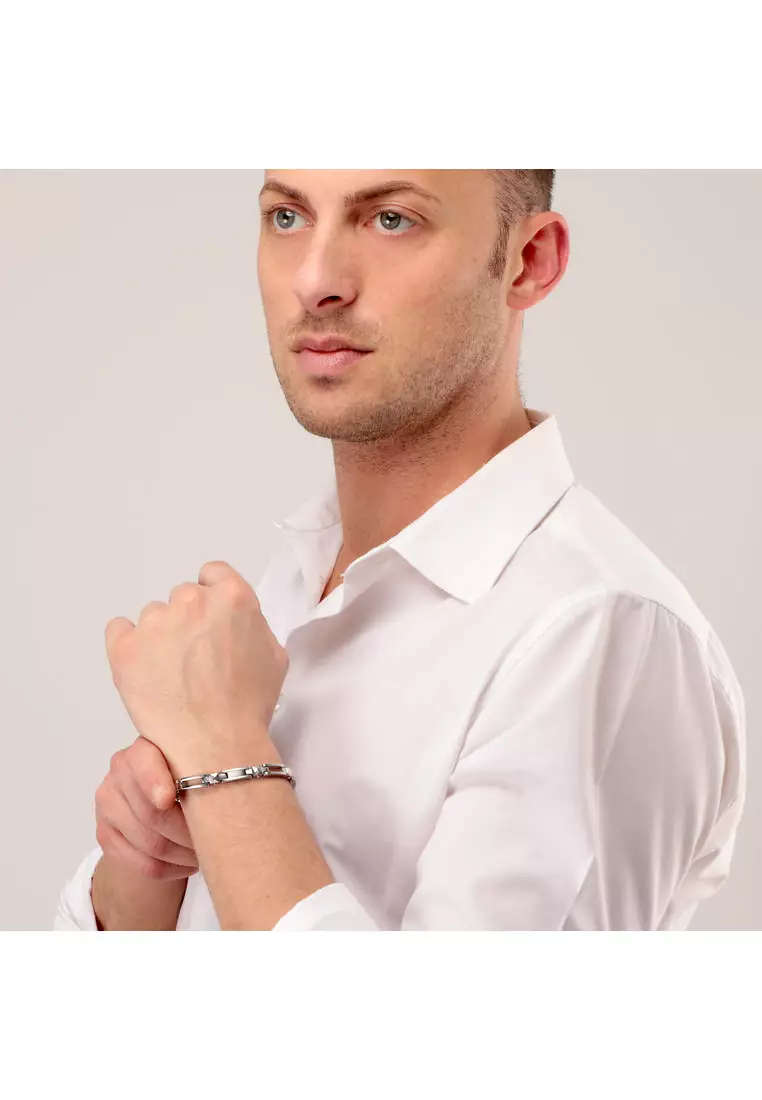 Morellato Cross Silver Steel Bracelet SKR58