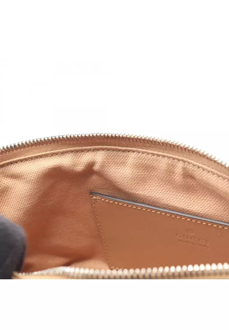 Pre-Loved Gucci GG Marmont Handbag leather beige