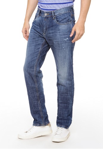 Jual Osella  celana  pria denim Slim Blue Original ZALORA 
