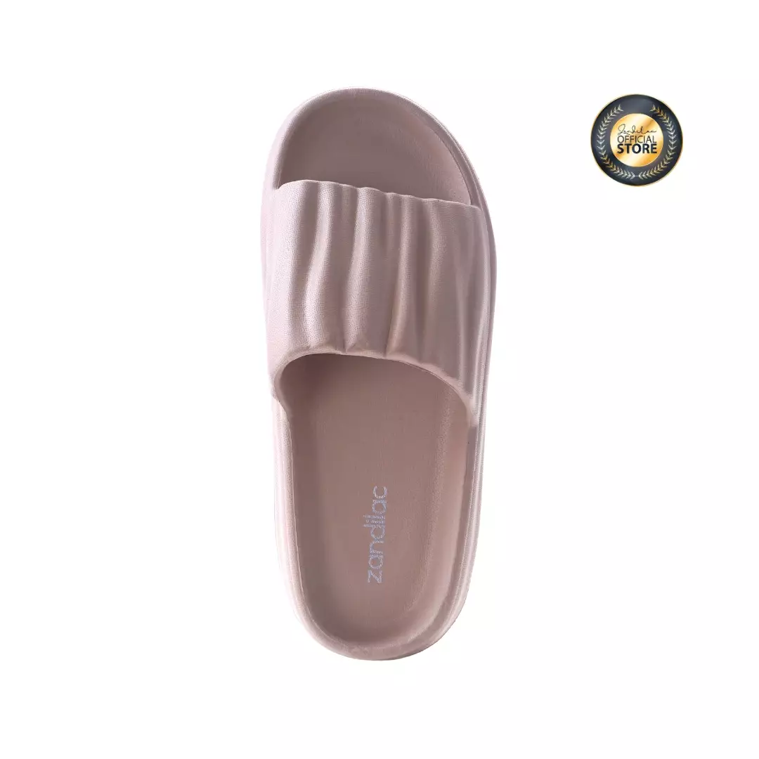 ZANDILAC - SANDAL WANITA DEWASA CH220502WD empuk full karet coklat kacang