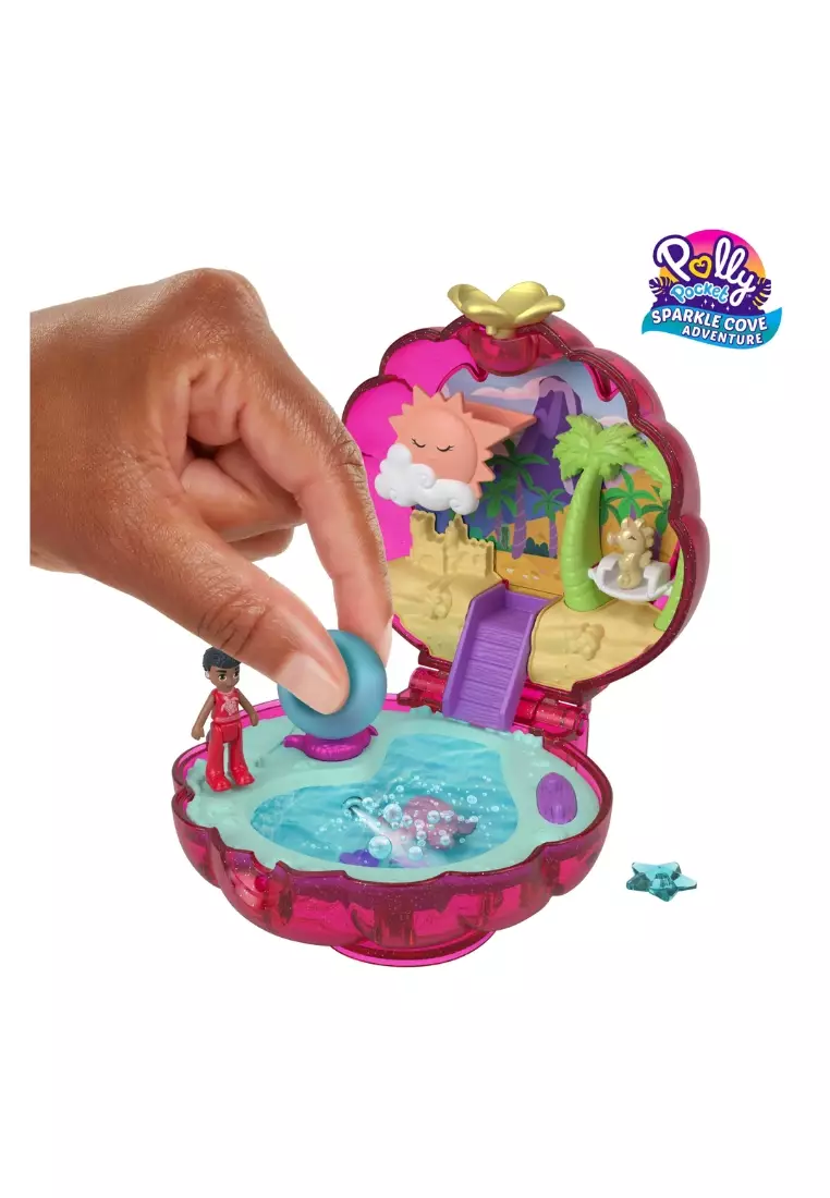 Buy Polly Pocket Polly Pocket Sparkle Cove Adventure Beach Compact Playset  With Micro Doll, Accessories & Surprise 2024 Online