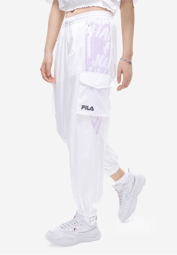 FILA white Online Exclusive FUSION Women's FILA Logo Cargo Jogger Pants C5357AA8A21837GS_1