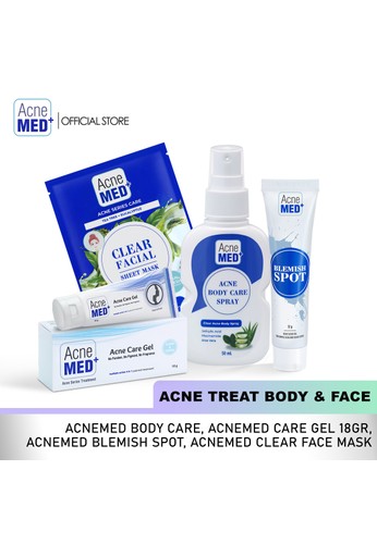 Jual ACNEMED Paket Acnemed body care spray+Acnemed care gel 18gr