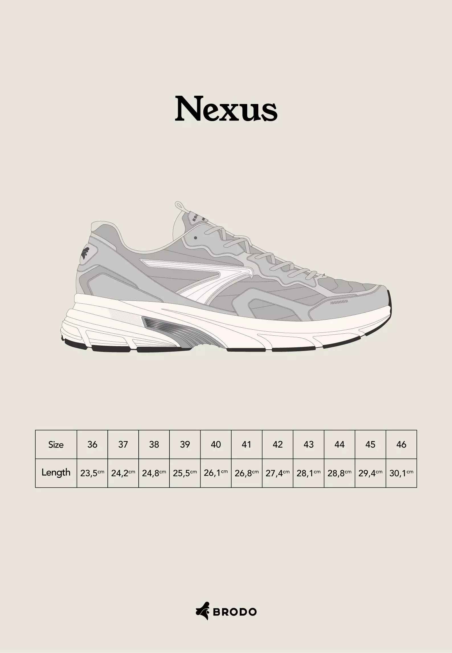 BRODO - Sneakers Ace Nexus Grey OWS