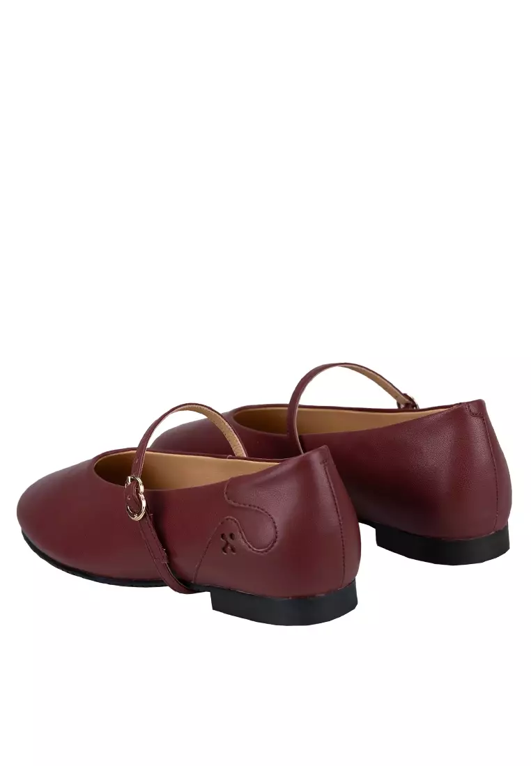 Women's Ballerina Flats Eos in Cherry