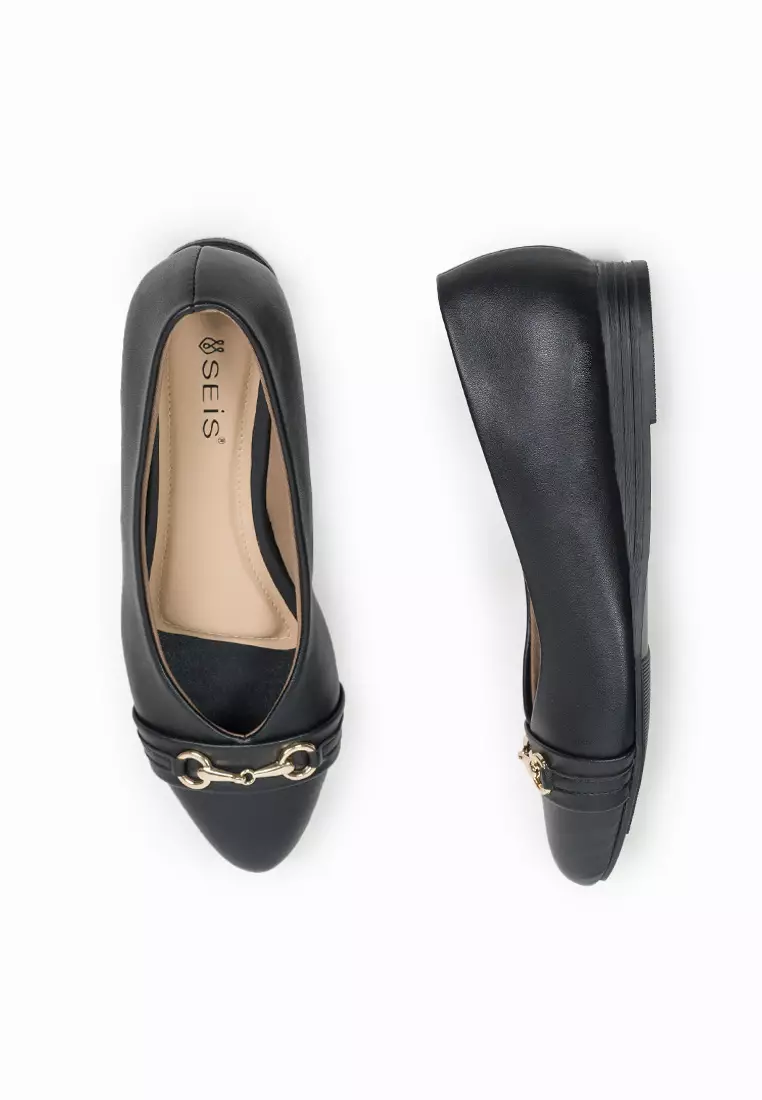 SEIS Esme Flatshoes Wanita - BLACK